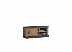 Tv-meubel Etienne 132cm - decor - industriƫle eik & zwart