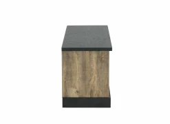 Tv-meubel Etienne 132cm - decor - industriële eik & zwart