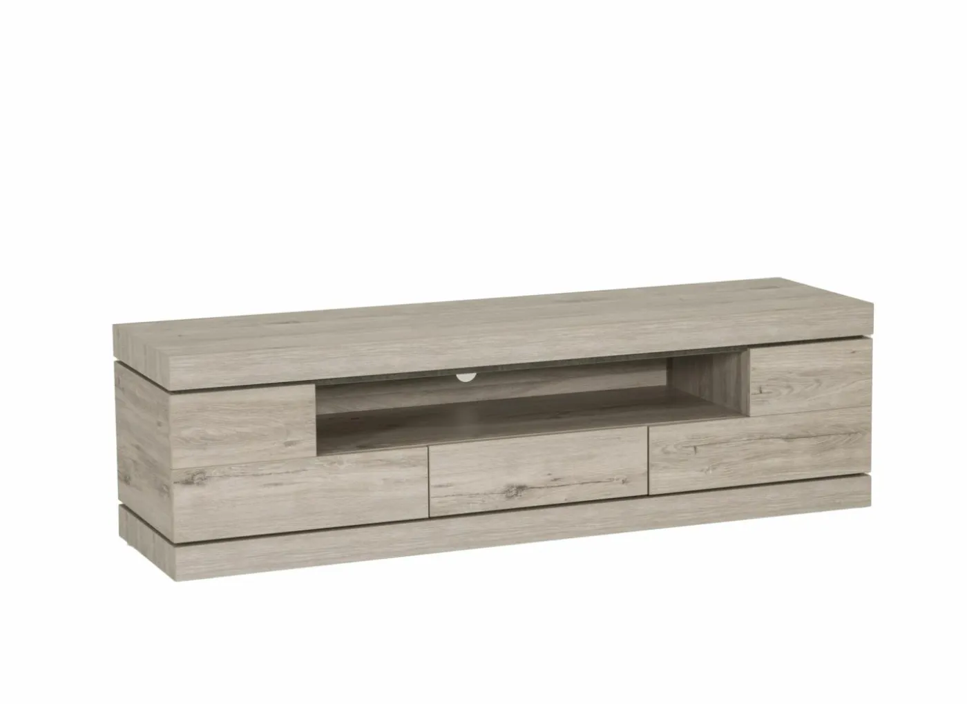 Tv-meubel Etna 182cm - decor - millenium eik & lichtgrijs