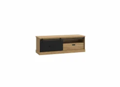 Tv-meubel Kaszimiro 163cm - decor - waterford eik & zwart