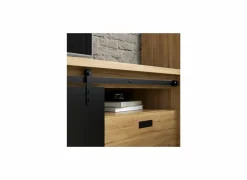 Tv-meubel Kaszimiro 163cm - decor - waterford eik & zwart