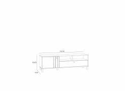 Tv-meubel Killarney 158cm - decor - mauvella eik & zand