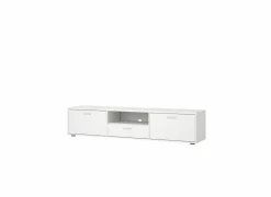 Tv-meubel Media 177cm - melamine - wit