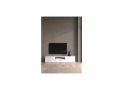 Tv-meubel Media 177cm - melamine - wit