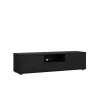 Tv-meubel Media 148cm - melamine - zwart