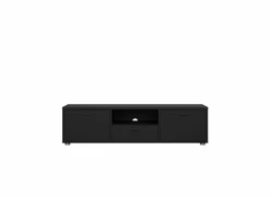 Tv-meubel Media 148cm - melamine - zwart