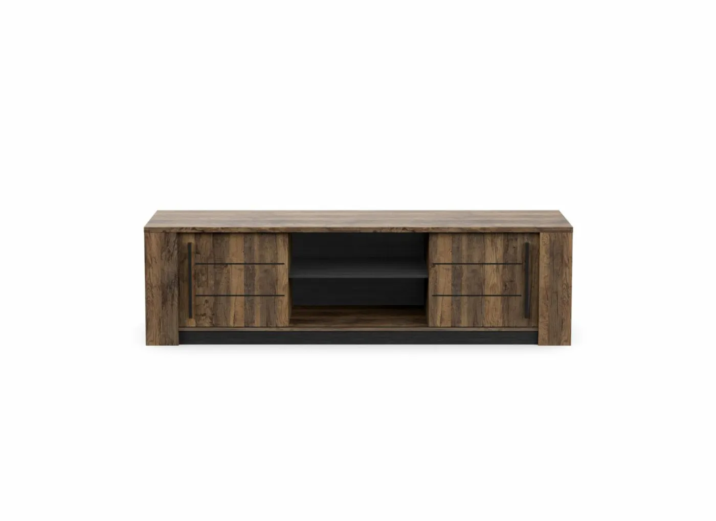 Tv-meubel Monaco 185cm - decor - saloon eik & zwart