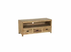 Tv-meubel Ploutos 125cm - mango massief - naturel