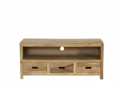 Tv-meubel Ploutos 125cm - mango massief - naturel