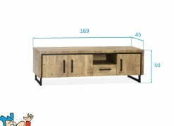Tv-meubel Rimini 169cm - lamulux - mango