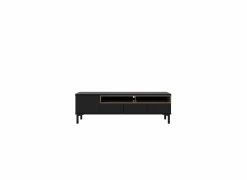 Tv-meubel Roomers 156cm - decor - zwart & walnoot
