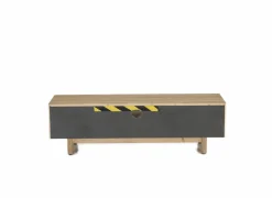 Tv-meubel Summer 150cm - eik massief & decor - naturel