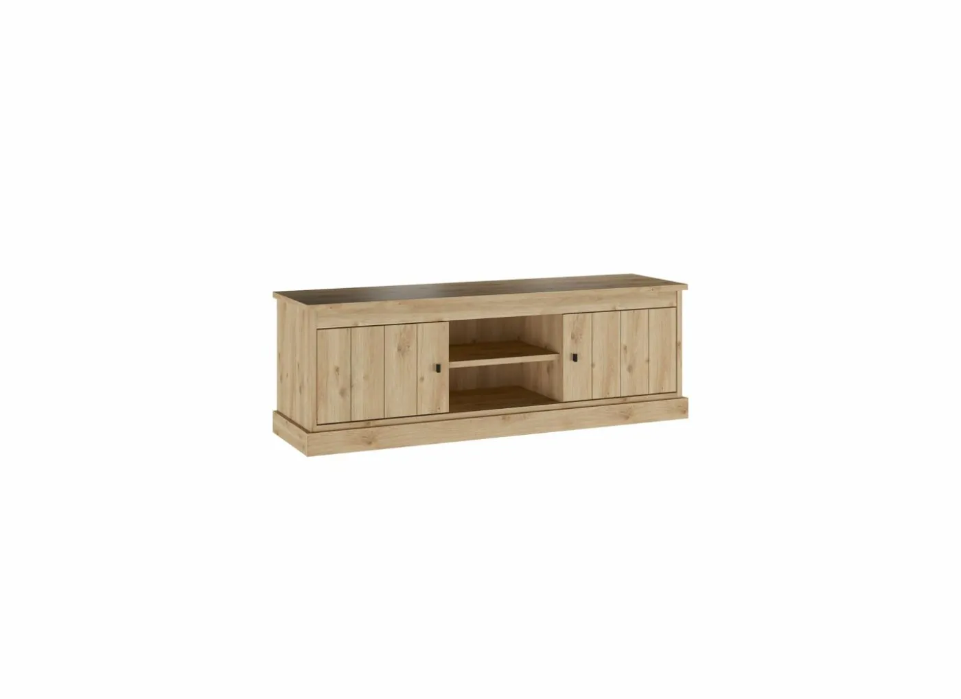 Tv-meubel Valencia 155cm - melamine - lichte eik