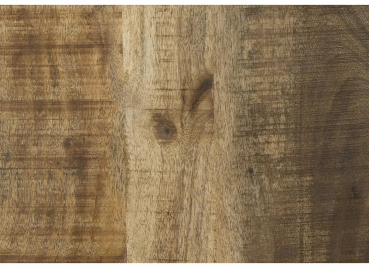 Tv-meubel Woodstock 160cm - mango massief & metaal - naturel & zwart