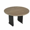 Universeel Armtafeltje 8-24cm - metaal - eiklook & zwart