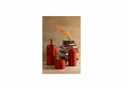Vaas Akane Fles H49,5cm - keramiek - rood