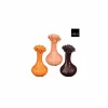 Vaas Yvke H23cm - keramiek - paars/roze/oranje