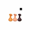 Vaas Yvke H21cm - keramiek - paars/roze/oranje