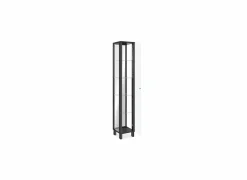 Vitrinekast Albi 33cm - melamine - zwart