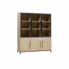 Vitrinekast Bridge 166cm - lamulux - fresh oak & old piano