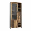 Vitrinekast Clif 92cm - decor - old wood & beton