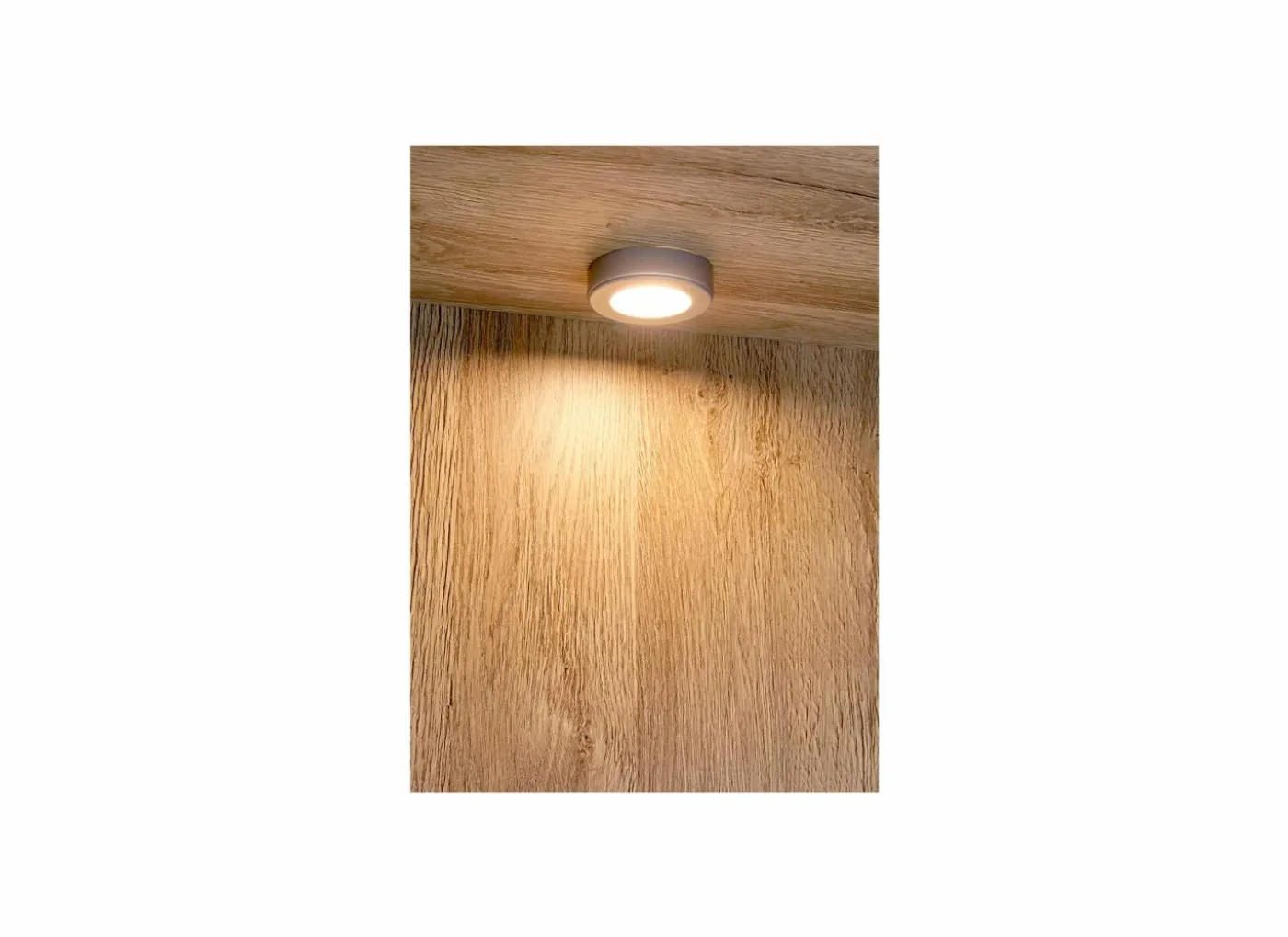 Vitrinekast 108cm - decor - French oak & grijs