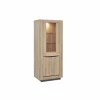 Vitrinekast 77cm - decor - French oak & grijs
