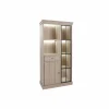 Vitrinekast 104cm - decor - natuurlijke olm