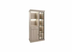 Vitrinekast 104cm - decor - natuurlijke olm