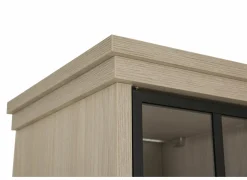 Vitrinekast 104cm - decor - natuurlijke olm
