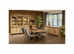 Vitrinekast Cottage 180cm - lamulux - naturel