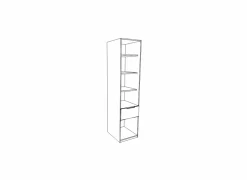Vitrinekast Duro 71cm - decor - pine white & antique oak