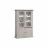 Vitrinekast Eline 126cm - decor - white oak & autumn oak