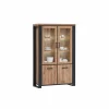 Vitrinekast Estrella 126cm - decor - industrial oak