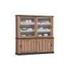 Vitrinekast Etienne 221cm - decor - zwart