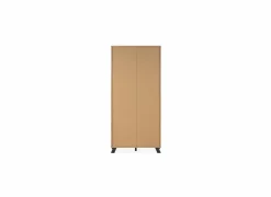 Vitrinekast Medan 92cm - melamine - artisanale eik