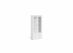 Vitrinekast Paris 96cm - decor - wit