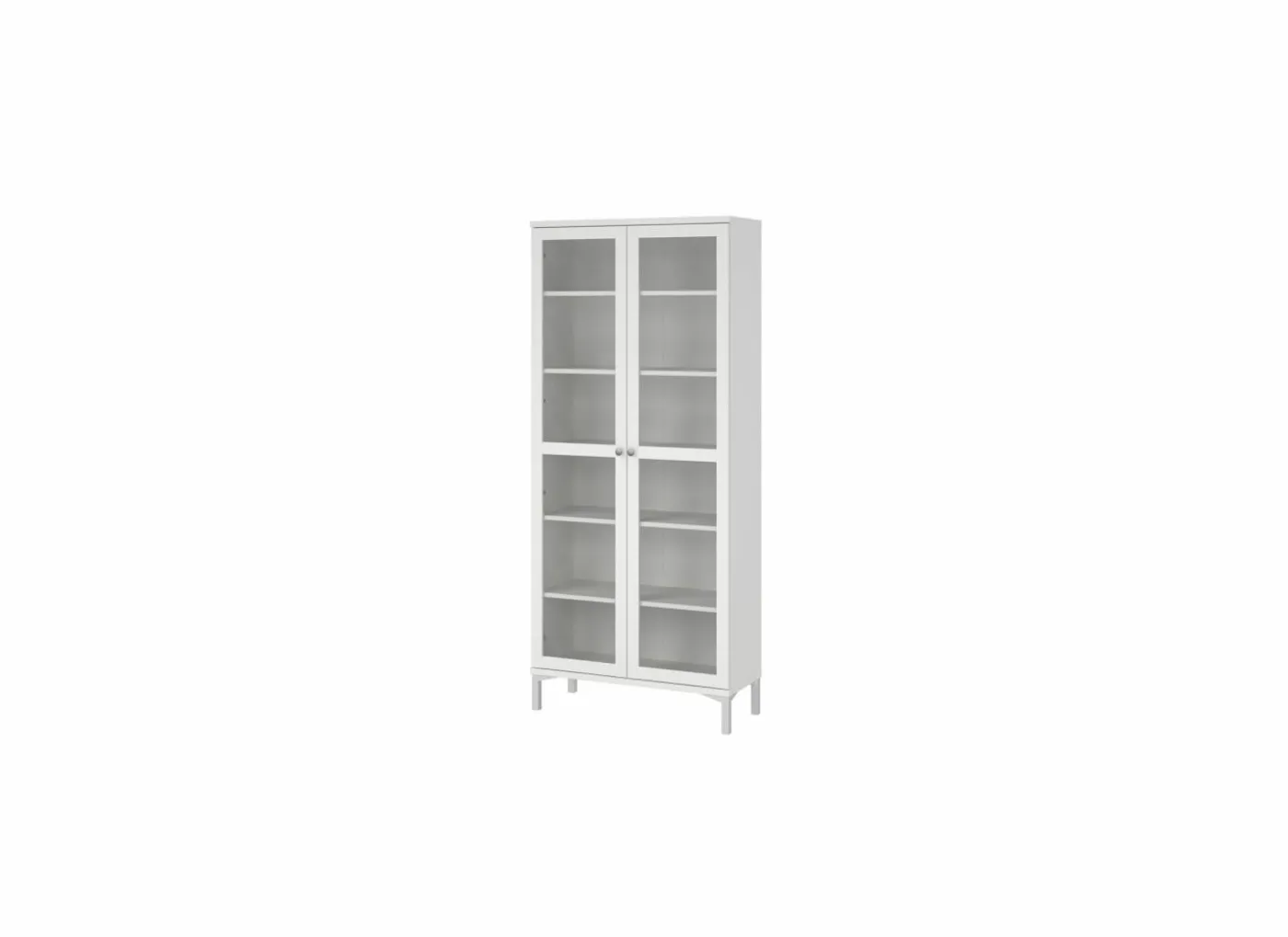 Vitrinekast Roma 89cm - decor - wit