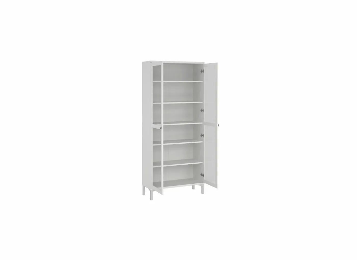Vitrinekast Roma 89cm - decor - wit
