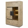 Vitrinekast Sanmarino 120cm - melamine - canyon oak