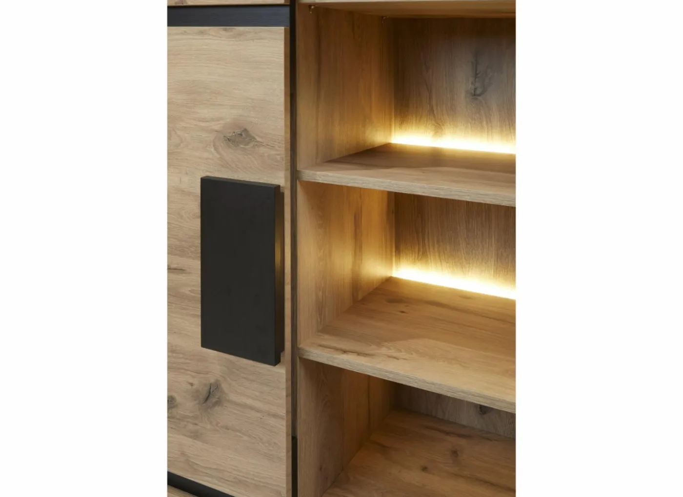 Vitrinekast Sanmarino 120cm - melamine - canyon oak