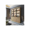 Vitrinekast Valencia 182cm - melamine - lichte eik