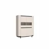 Vitrinekast Vodol 130cm - decor - zand & zwart