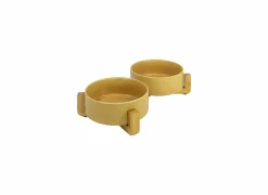 Voerbak 2x400ml beige