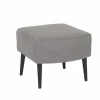 Voetenbank Canto 52x50x43cm - stof - taupe