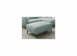 Voetenbank Saulo 114x81cm stof blauw