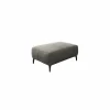 Voetenbank Saulo 114x81cm stof middengrijs