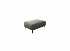Voetenbank Saulo 114x81cm stof middengrijs