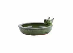 Vogelbad Vogelbad wit groen blauw