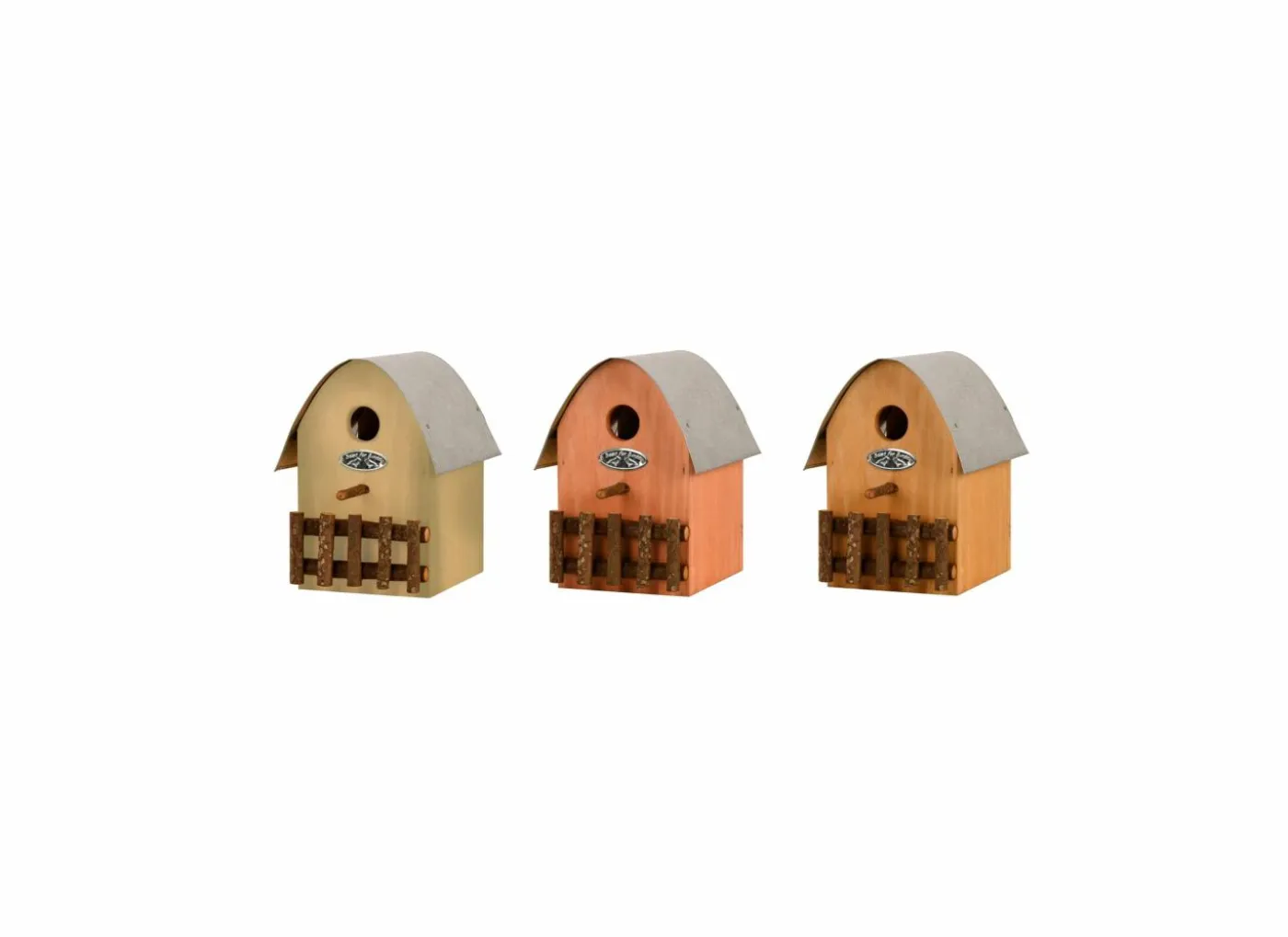 Vogelhuisje groen oranje geel